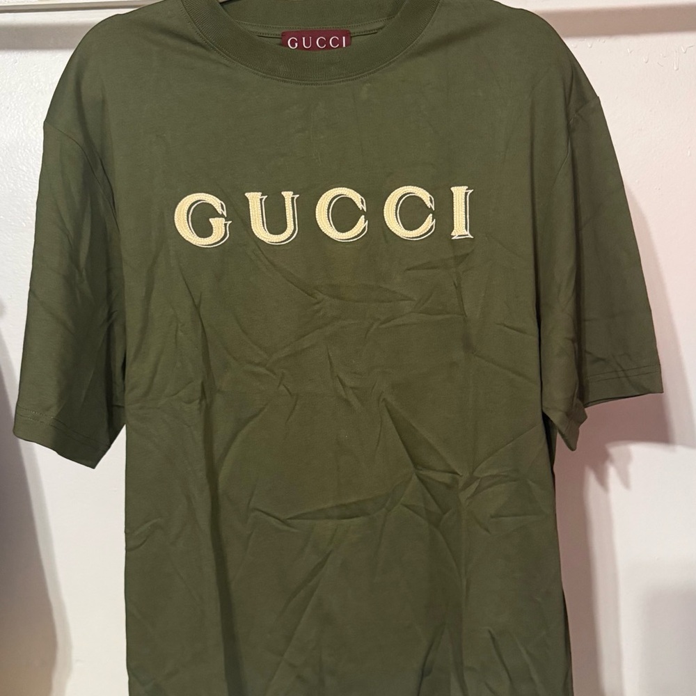 Gucci Embroidered Logo Short Sleeve Tee (ridiculously soft)